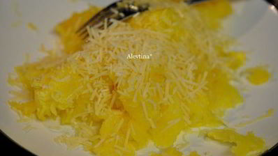 мясное рагу с тыквой спагетти