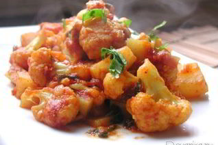 Овощное рагу под соусом карри