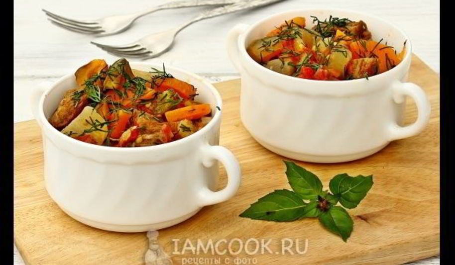 Рецепт овощного рагу с говядиной