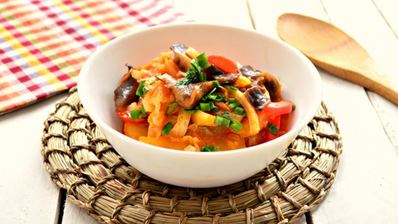 овощное рагу с картофелем и грибами