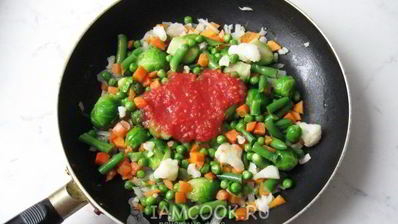 овощное рагу с тефтелями