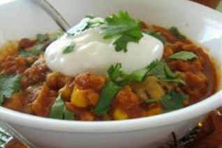 Рагу из фарша индейки и тыквы