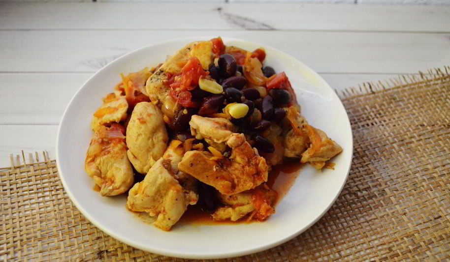 Рецепт рагу из курицы с фасолью