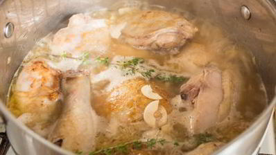 рагу из курицы в сметане