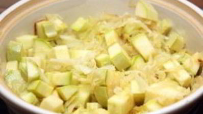 рагу из патиссонов и кабачков