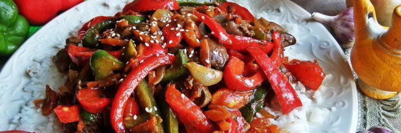 Рагу из печенки с овощами