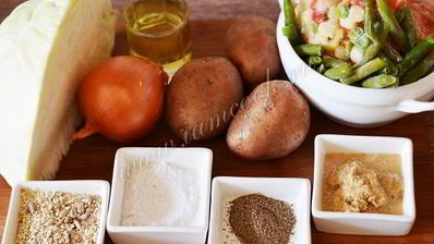 рагу с кунжутной пастой