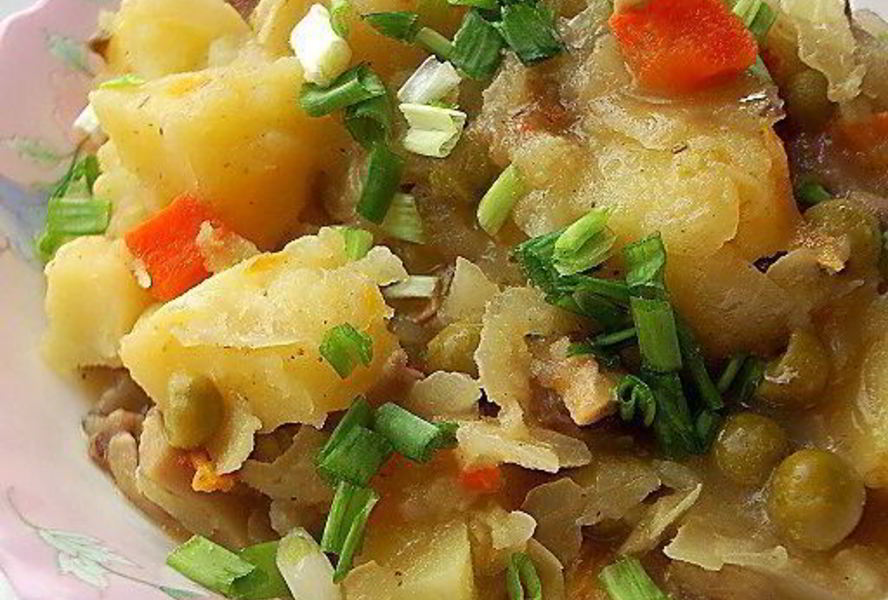 Рагу с квашеной капустой и грибами