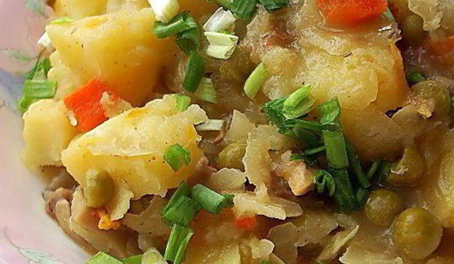 Рецепт рагу с квашеной капустой и грибами