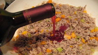 стручковая фасоль с мясным рагу