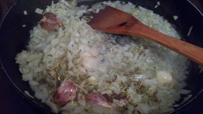 насыщенное ризотто с морским окунем и сливками