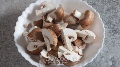 постное ризотто со спаржей и шампиньонами