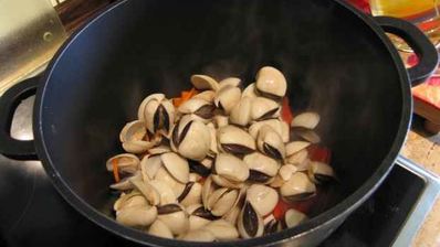 ризотто черное с дарами моря