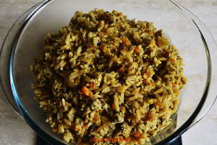 Ризотто из бурого риса с овощами