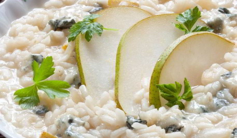 Рецепт ризотто с горгонзолой и грушей