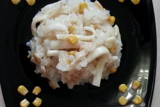 Ризотто с кальмарами