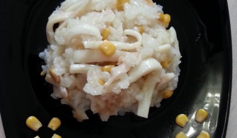 Рецепт ризотто с кальмарами