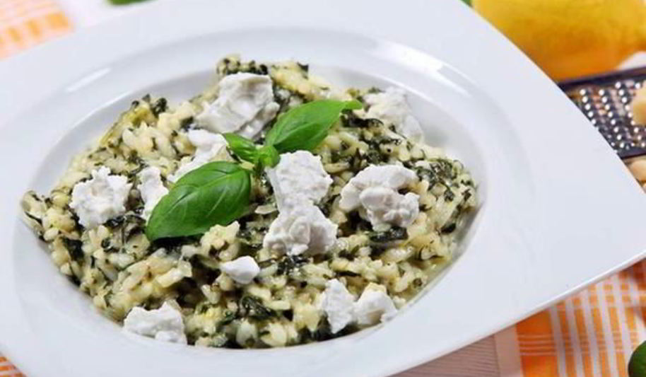 Рецепт ризотто с козьим сыром