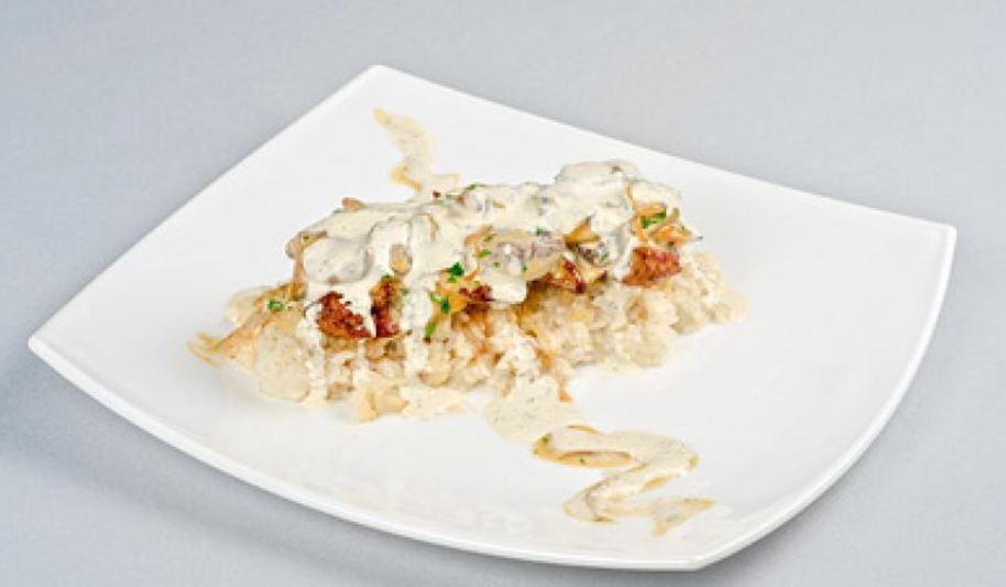 Рецепт ризотто с куриной печенью