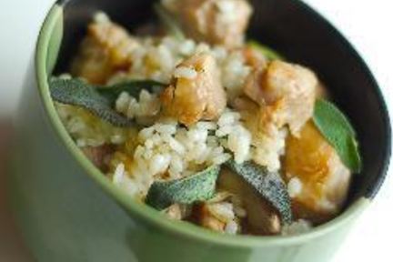 Ризотто с курицей и шалфеем