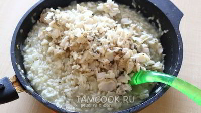 ризотто с рыбой