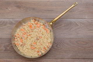 Ризотто с семгой