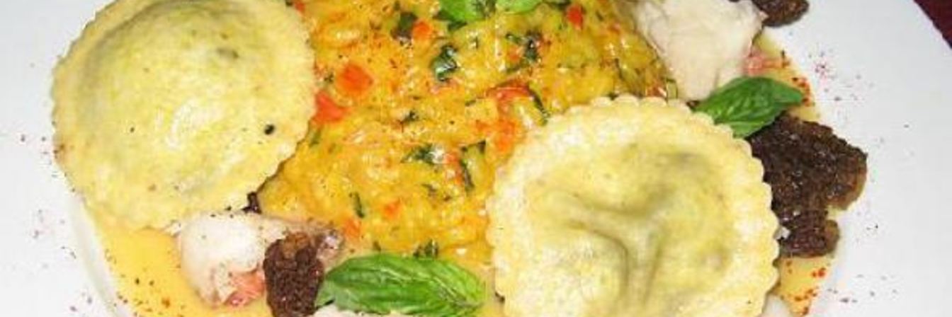 Ризотто с шафраном и лимоном