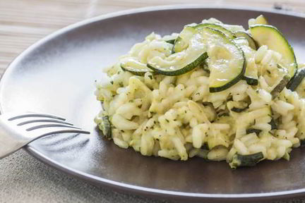 Ризотто с цукини и перцем