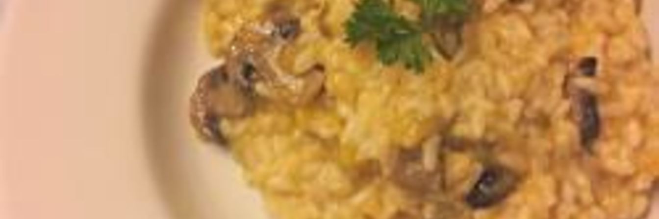 Ризотто с тыквой и грибами