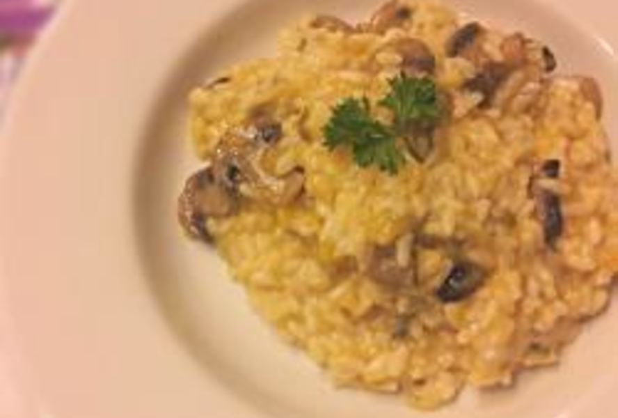 Ризотто с тыквой и грибами
