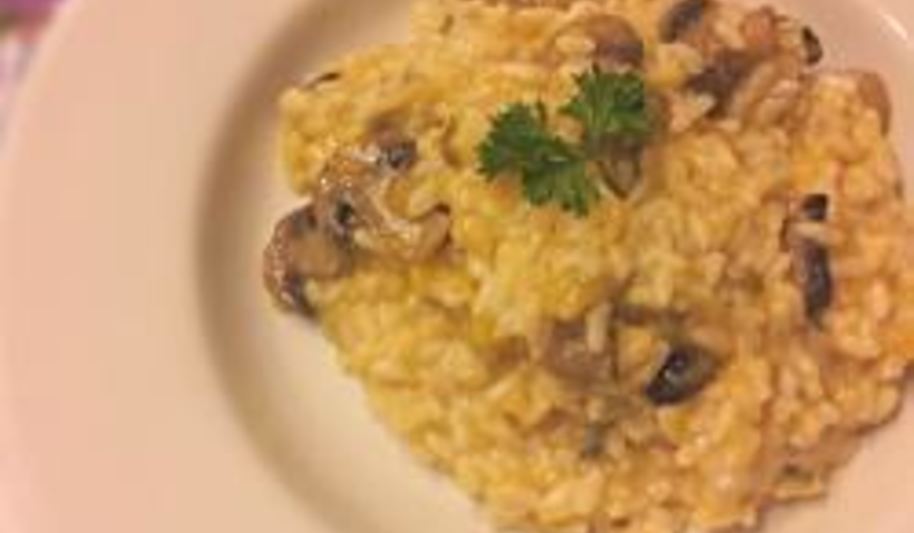 Рецепт ризотто с тыквой и грибами