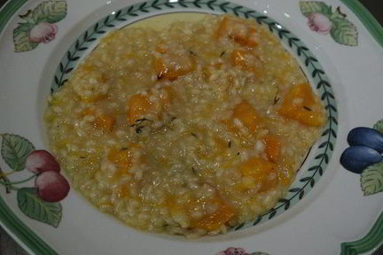 Ризотто с тыквой и вермутом