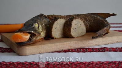 фаршированная щука с салом в духовке