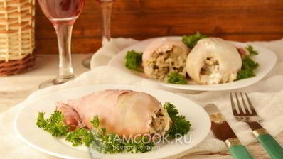 фаршированные кальмары в духовке