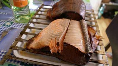 форель горячего копчения