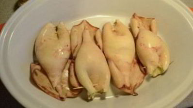 кальмары с сыром и яйцом