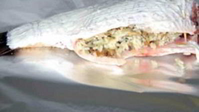 карп с рисом, запеченный в духовке