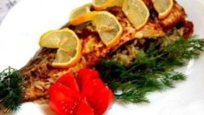 карп с рисом, запеченный в духовке