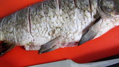 карп, запеченный в фольге