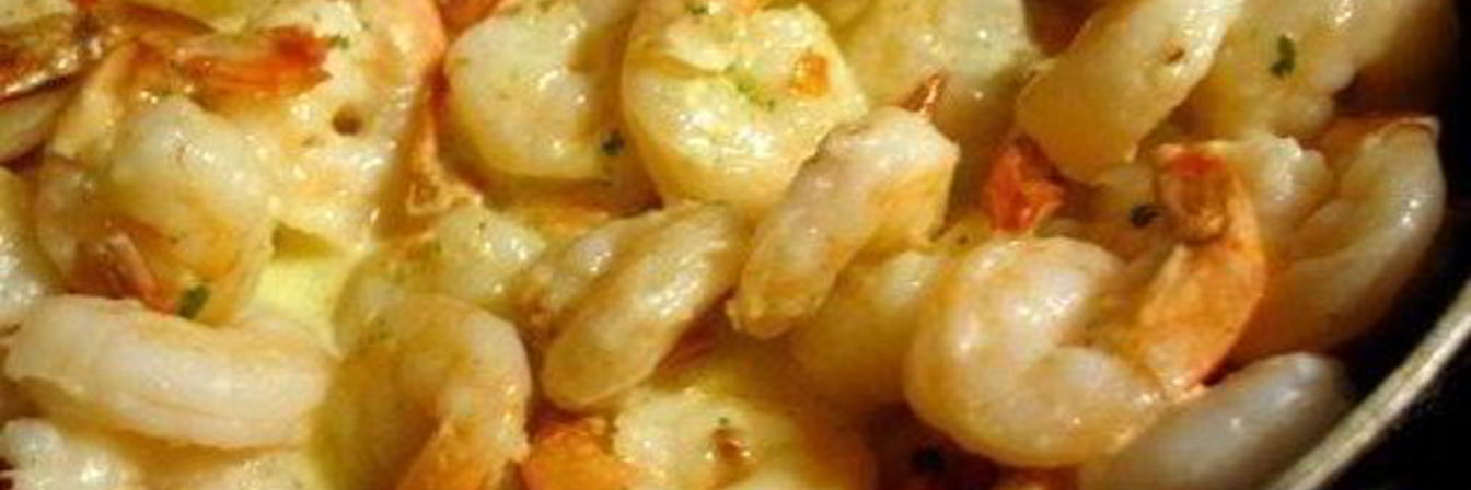 Креветки в сливочно-чесночным соусе