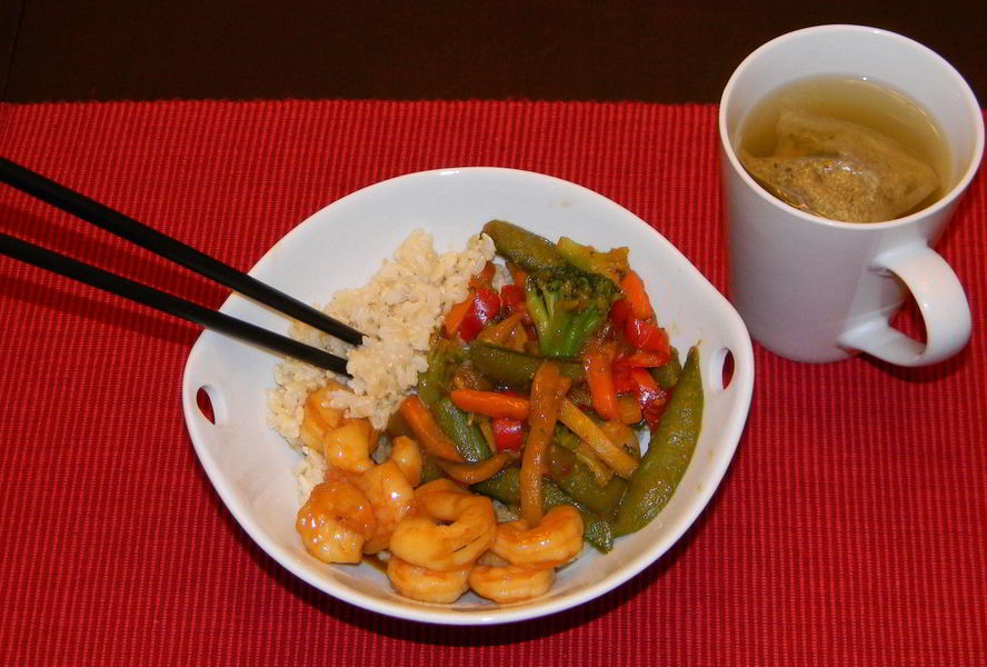 Креветки в соусе терияки