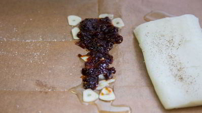 палтус запеченный