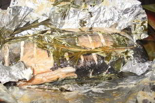 Роскошная семга в еловой руколе Я тебя люблю