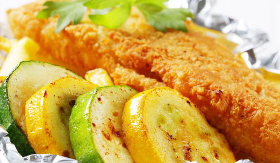 Рецепт рыбы с кабачками запеченная в духовке