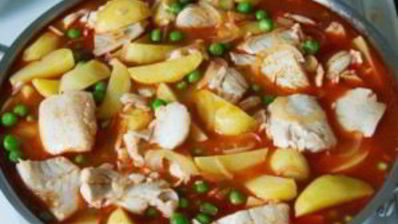 рыба тушеная с картофелем