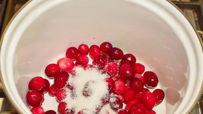 семга в клюквенном соусе