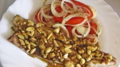 скумбрия в духовке с помидорами