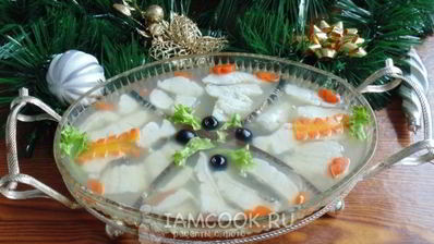 судак заливной