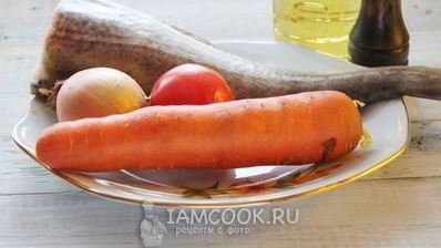 треска тушеная с морковью и луком