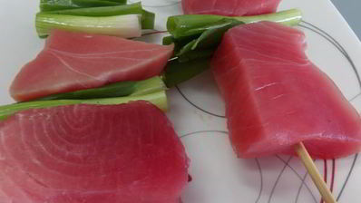 тунец кусияки под соусом тарэ